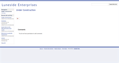 Desktop Screenshot of luneside.com